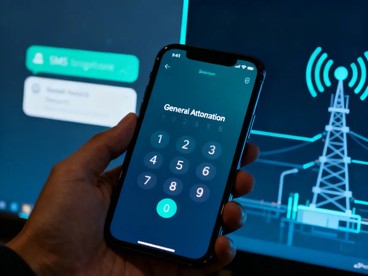 Smartfon z aplikacją autentykatora generującą jednorazowe kody bezpieczeństwa